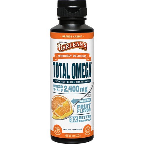 Barlean's Seriously Delicious Total Omega Orange Crme 8 oz Liquid