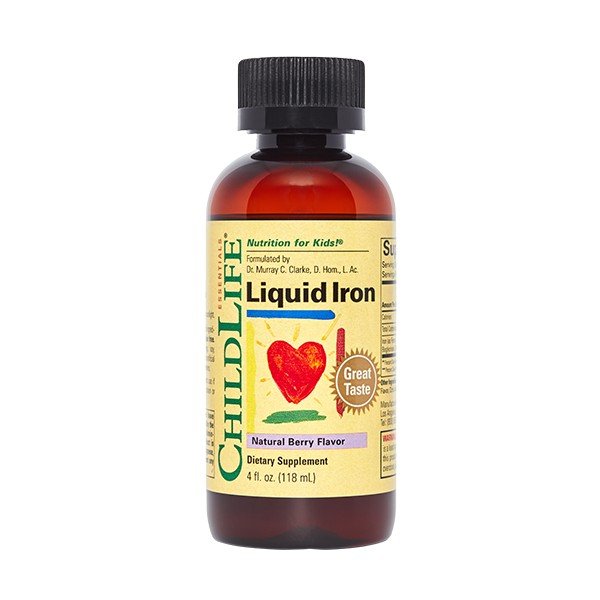 ChildLife Liquid Iron-Natural Berry Flavor 4 fl oz Liquid