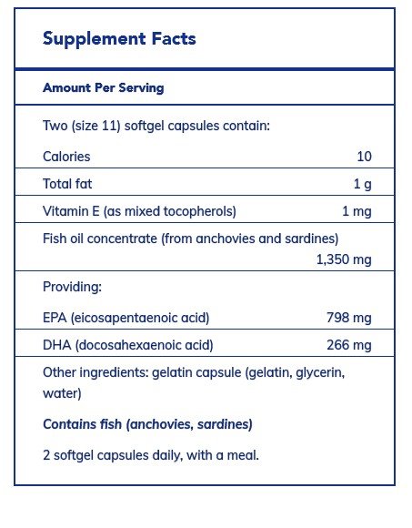 Pure Encapsulations EPA Ultimate 120 Softgel