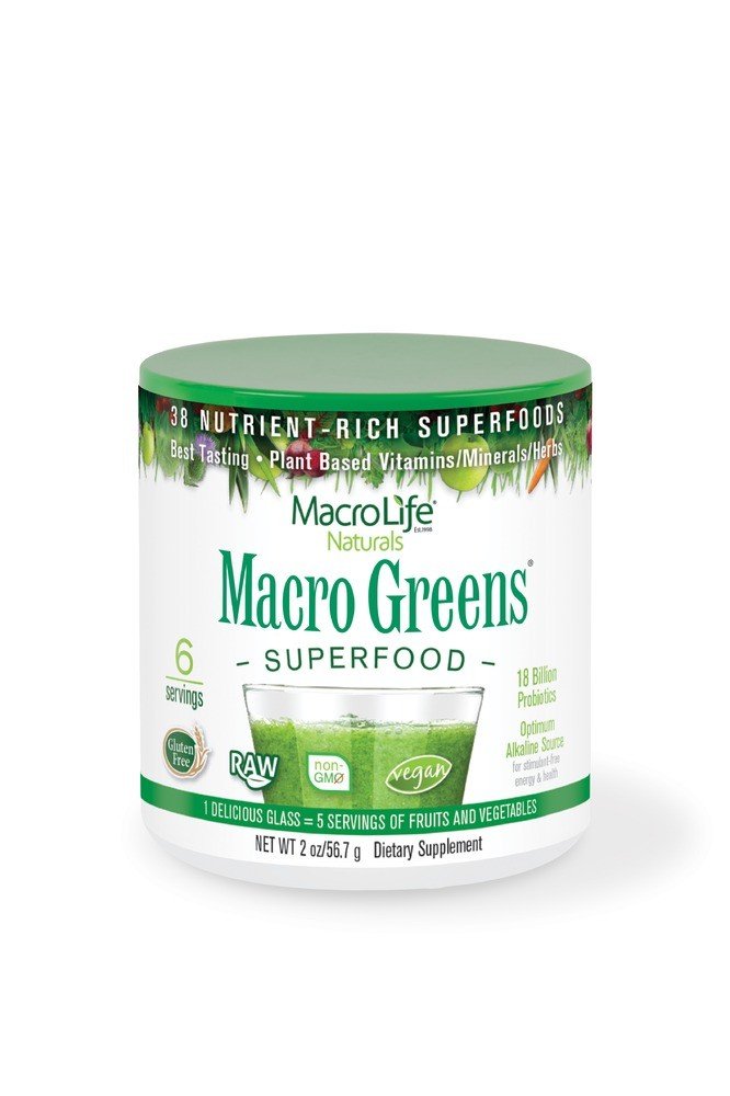 Macrolife Naturals Macro Greens 2 oz Powder