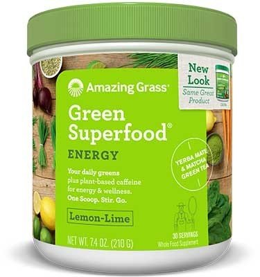 Amazing Grass Green SuperFood Energy 7.4 oz Powder