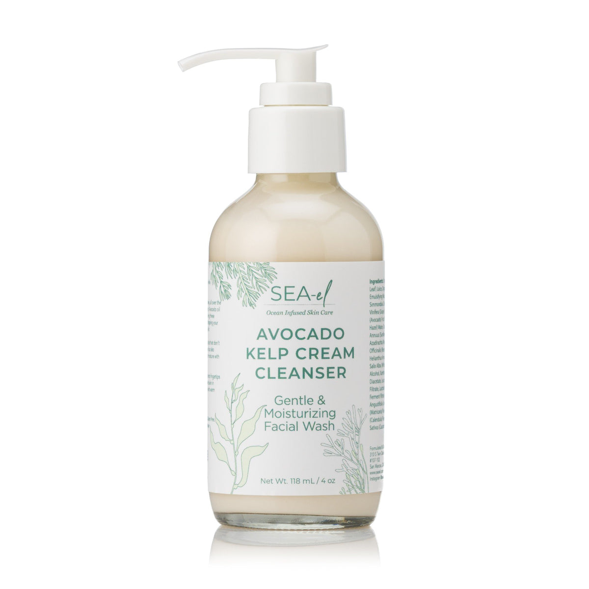 Sea El Avocado & Kelp Facial Cleanser 4 oz Liquid