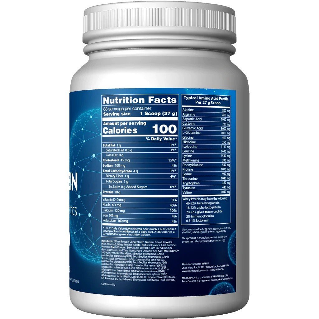 MRM (Metabolic Response Modifiers) Natural Whey - Chocolate 2.02 lbs Powder