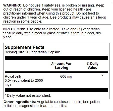 Thompson Nutritional Royal Jelly 60 VegCaps