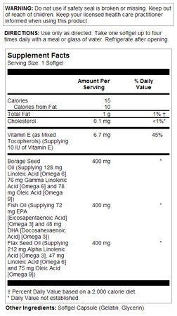 Thompson Nutritional Omega 3 6 9 60 Softgel