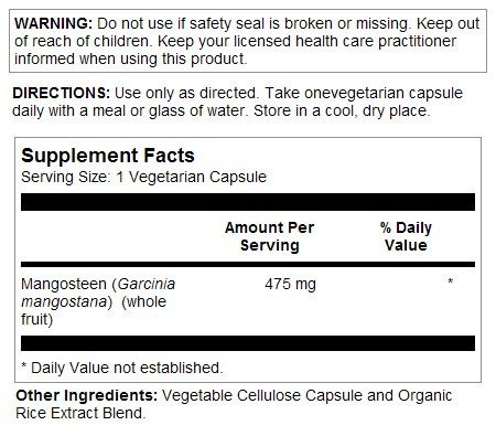 Thompson Nutritional Mangosteen 30 VegCap