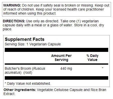 Thompson Nutritional Butchers Broom 60 VegCap