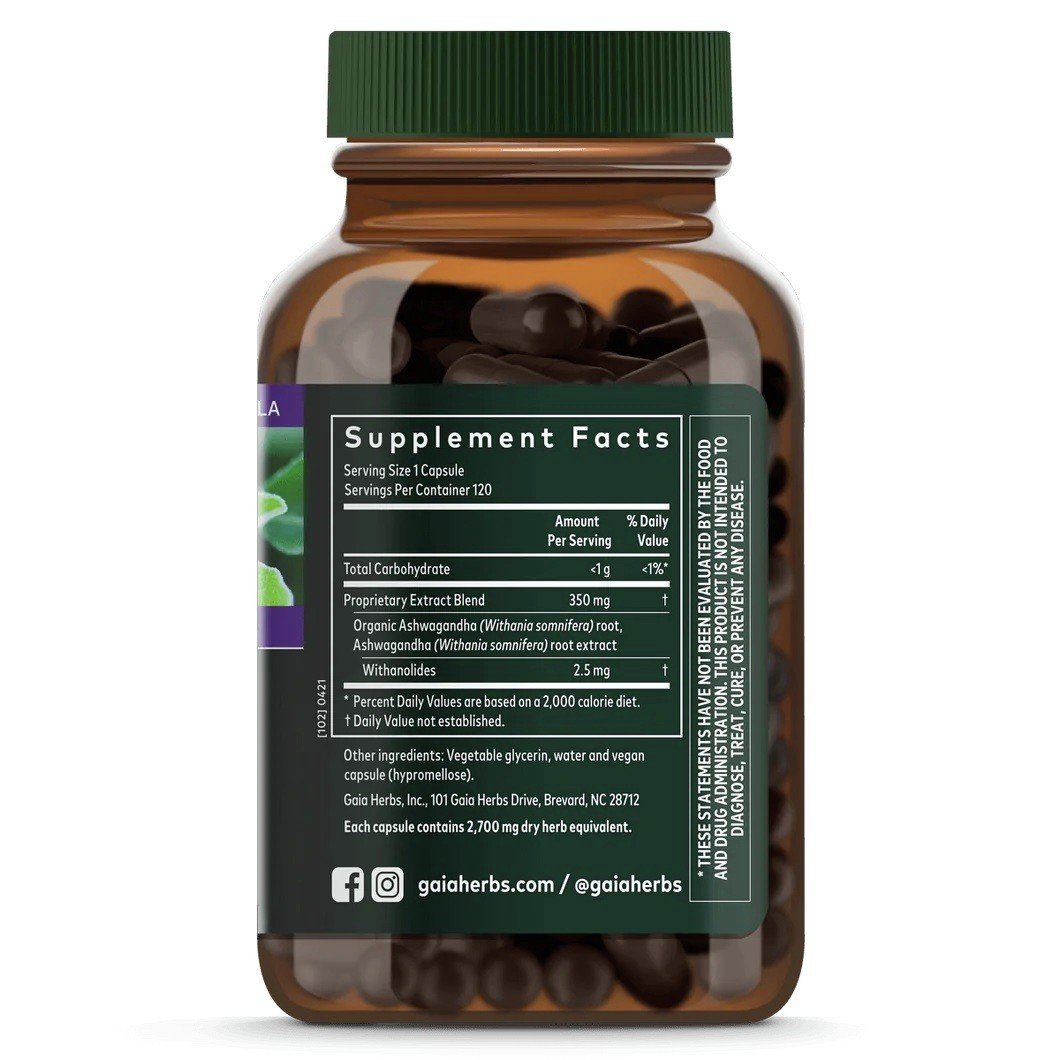 Gaia Herbs Ashwagandha Root 60 VegCap