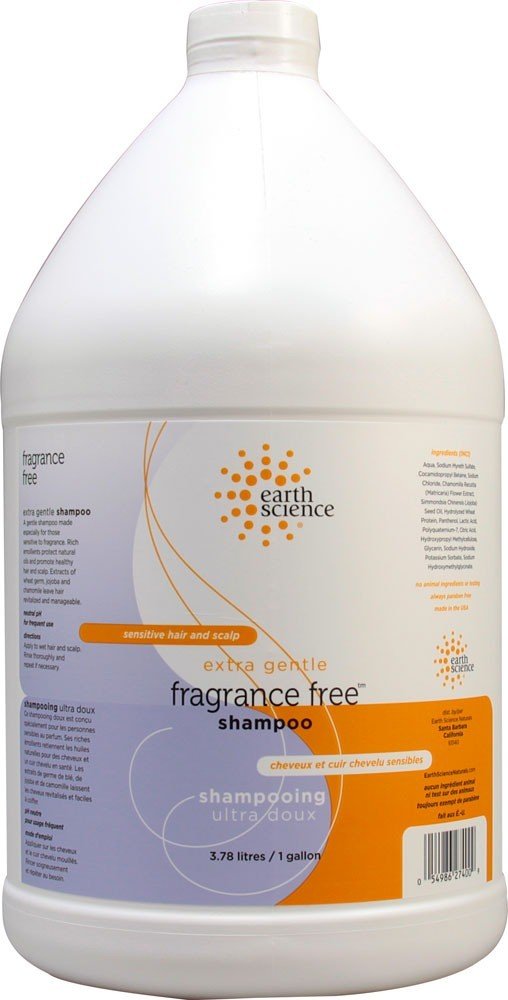Earth Science Shampoo-Fragrance Free 1 Gallon Liquid
