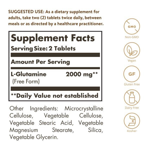 Solgar L-Glutamine 1000mg 60 Tablet