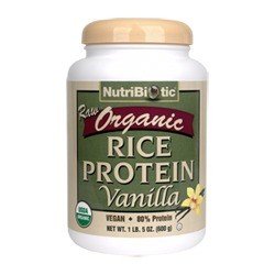 Nutribiotic Organic Rice Protein Vanilla 21 oz Powder