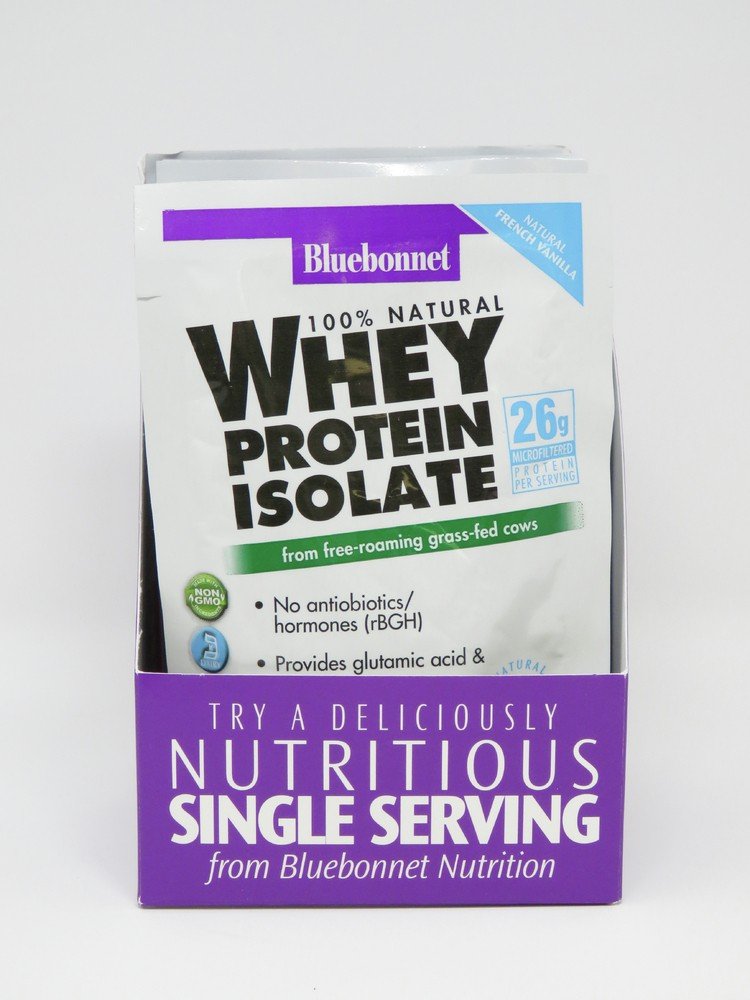 Bluebonnet Whey Protein Isolate French Vanilla 8 Packet