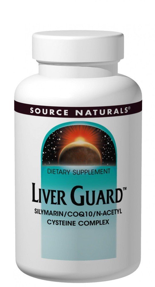 Liver Guard | Source Naturals, Inc. | Silymarin | C.o.Q.-10 | Cysteine | Dietary Supplement | 120 Tablets | VitaminLife