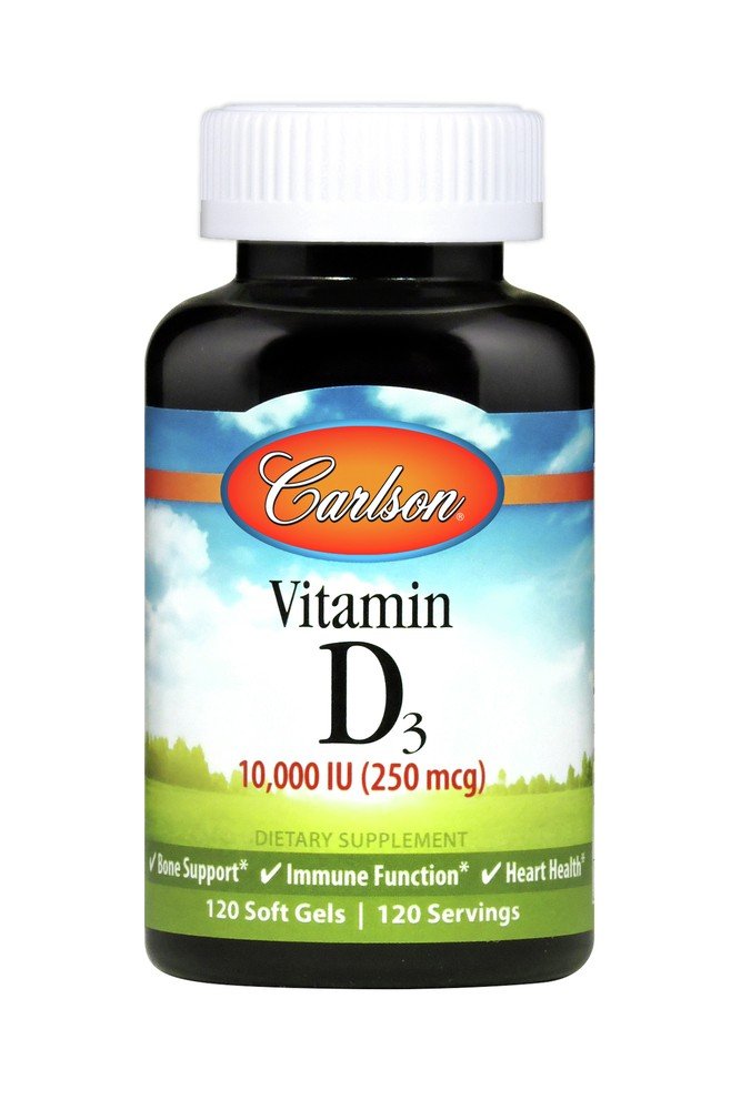 Carlson Laboratories Vitamin D3 10000 IU 120 Softgel