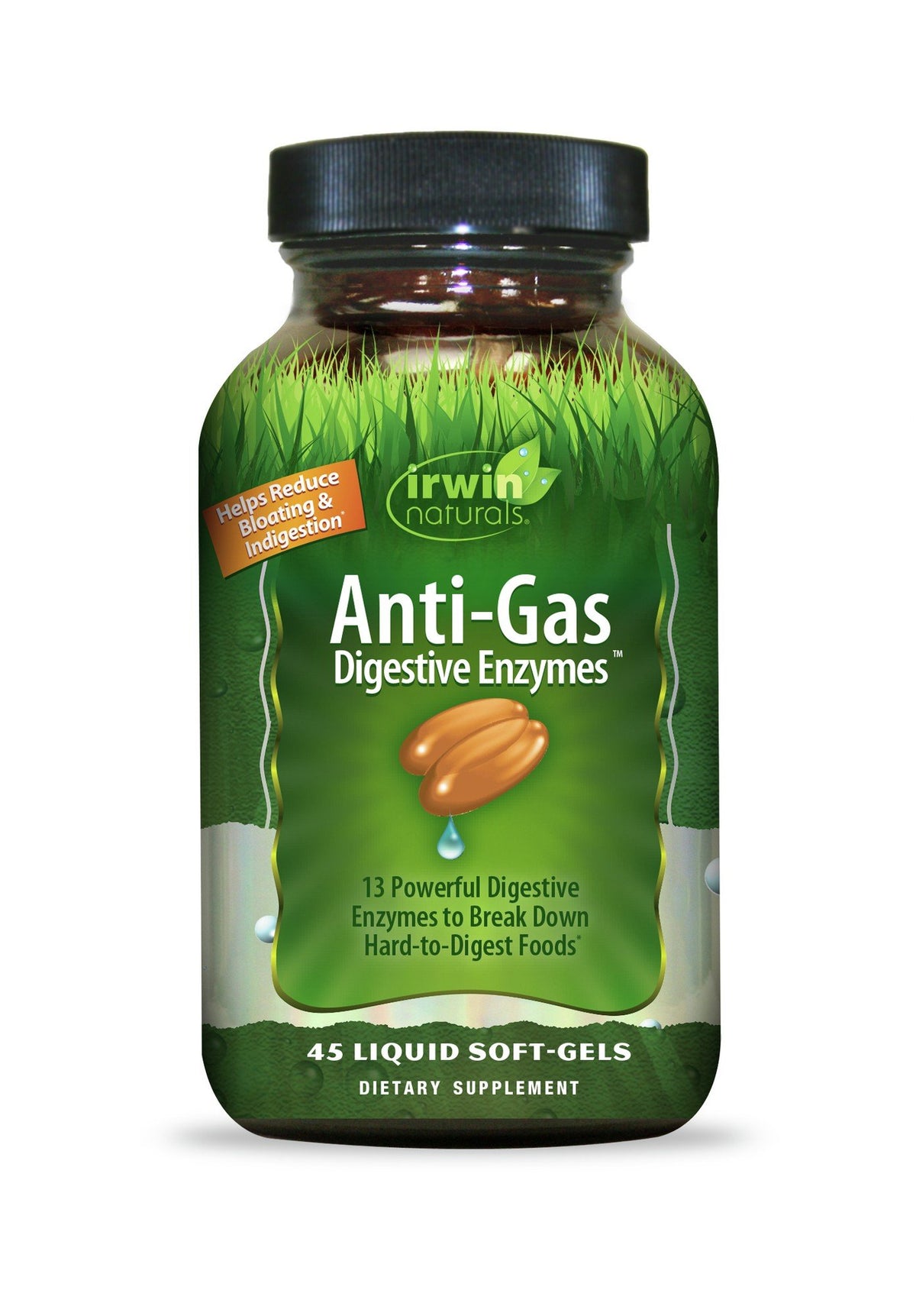 Irwin Naturals Anti Gas Digestive Enzymes 45 Softgel