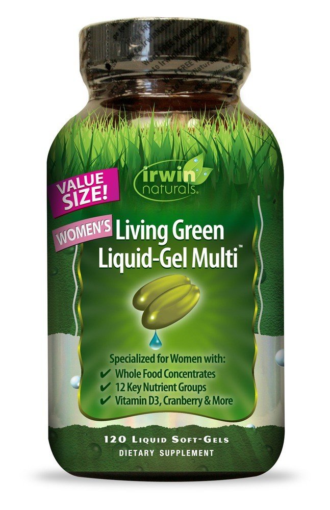 Irwin Naturals Living Green Liquid-Gel Multi for Women's 120 Softgel