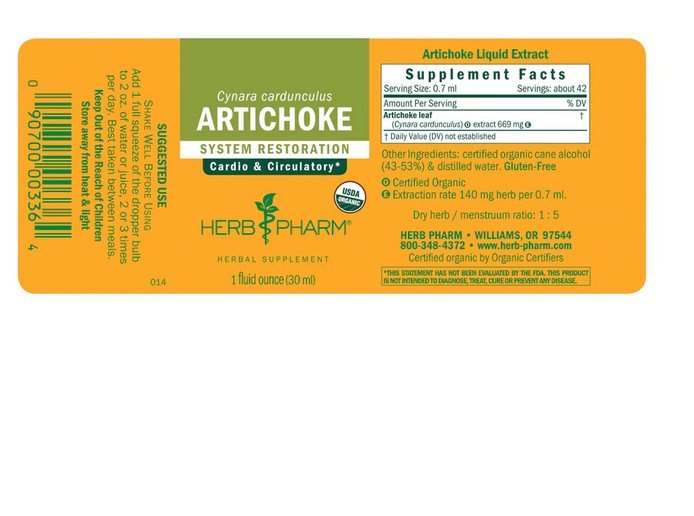 Herb Pharm Artichoke Extract 1oz Liquid