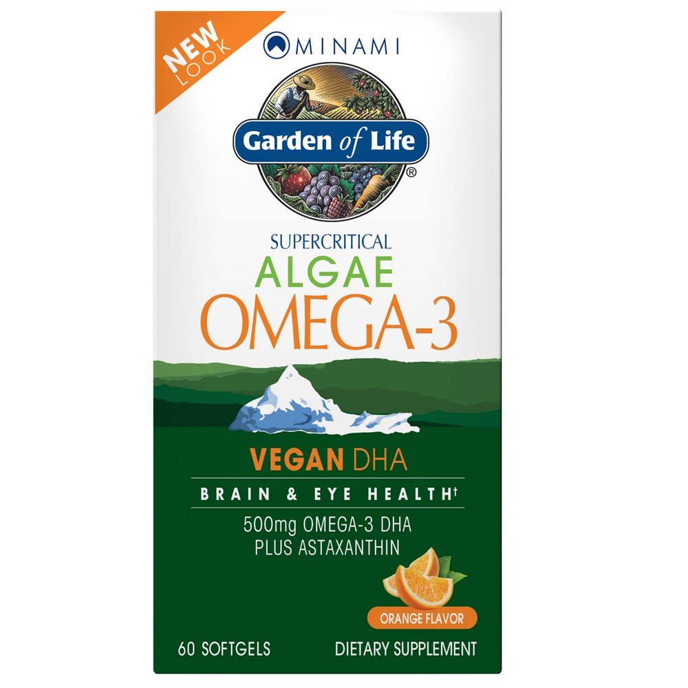 Minami Nutrition Supercritical Algae Omega-3 Vegan DHA 60 Softgel