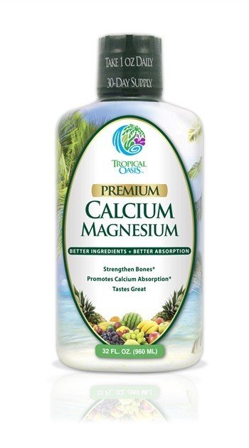 Tropical Oasis Calcium Magnesium- Smooth Creamy Orange Flavor 32 oz Liquid