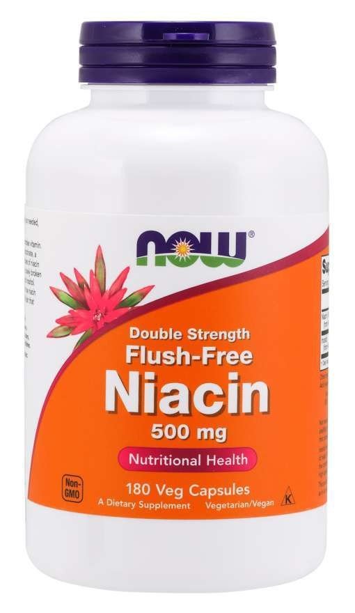 Now Foods Flush-Free Niacin 500 mg 180 VegCap