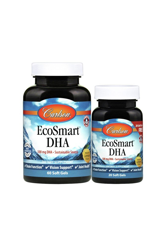 Carlson Laboratories EcoSmart DHA Value Pack 60+20 Softgel