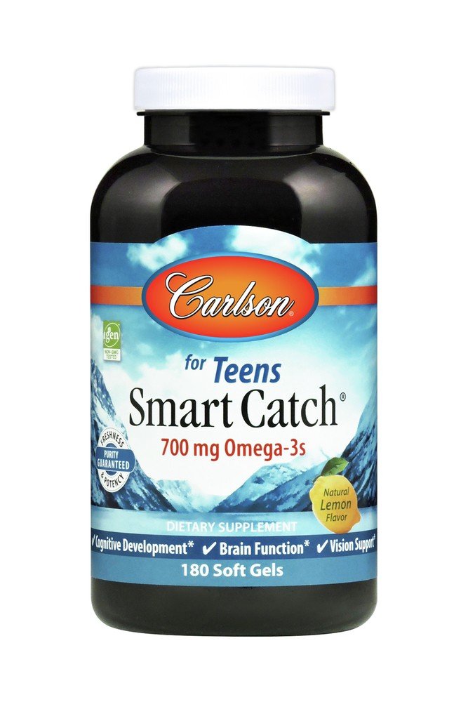Carlson Laboratories Smart Catch Fish Oil For Teens 180 Softgel
