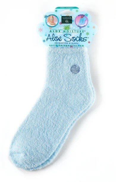 Earth Therapeutics Aloe Infused Socks Blue 1 Pair Sock
