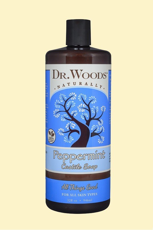 Dr. Woods Original Castile Soap Pure Peppermint 32 oz Liquid