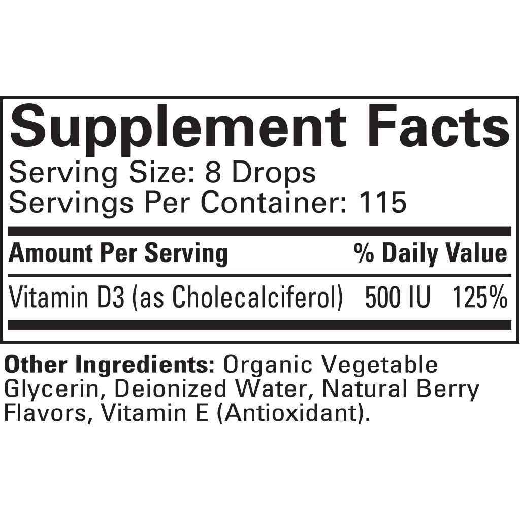ChildLife Vitamin D3 Mixed Berry Flavor 1 oz Liquid