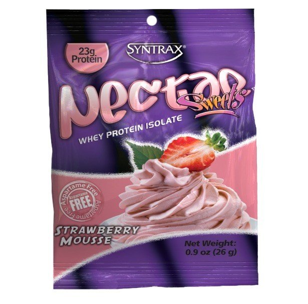 Syntrax Nectar Grab N&#39; Go Strawberry Mousse 12 Packet