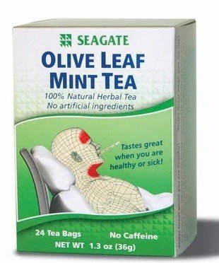 Seagate Vitamins Olive Leaf Mint Tea 24 Bag