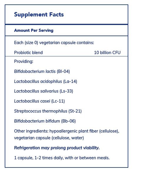 Pure Encapsulations Probiotic G.I. 60 VegCap