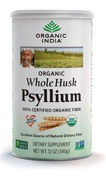 Organic India Organic Fiber Harmony Blend Whole Husk Psyllium 12 oz Flakes
