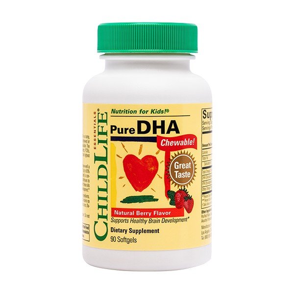 ChildLife Pure DHA 250mg Berry Flavor 90 Softgel