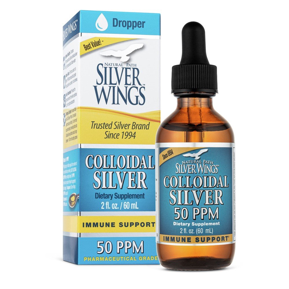 Natural Path Silver Wings Colloidal Silver 50ppm 2 oz Liquid
