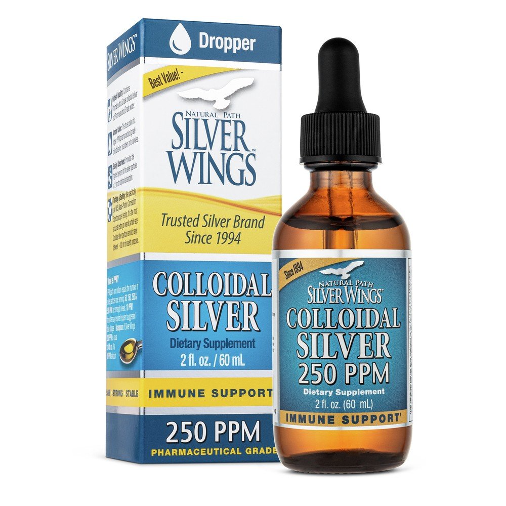 Natural Path Silver Wings Colloidal Silver 250ppm 2 oz Liquid