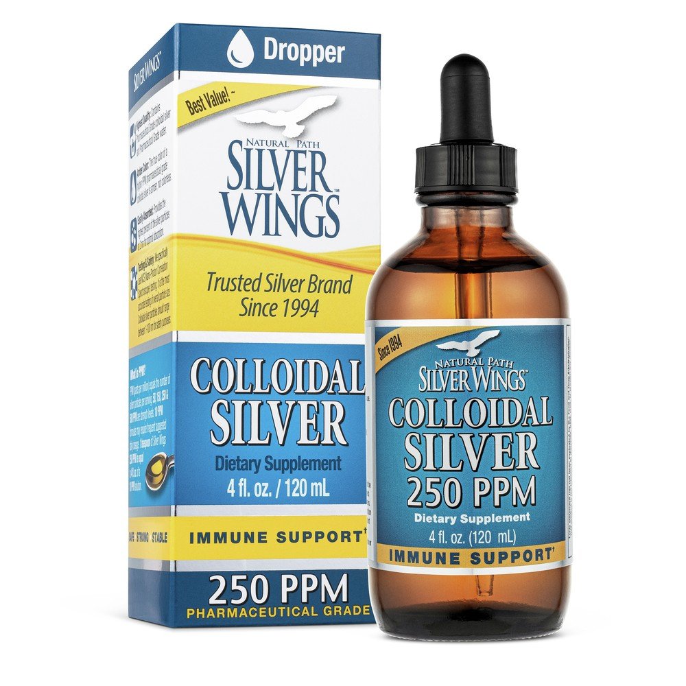 Natural Path Silver Wings Colloidal Silver 250ppm 4 oz Liquid