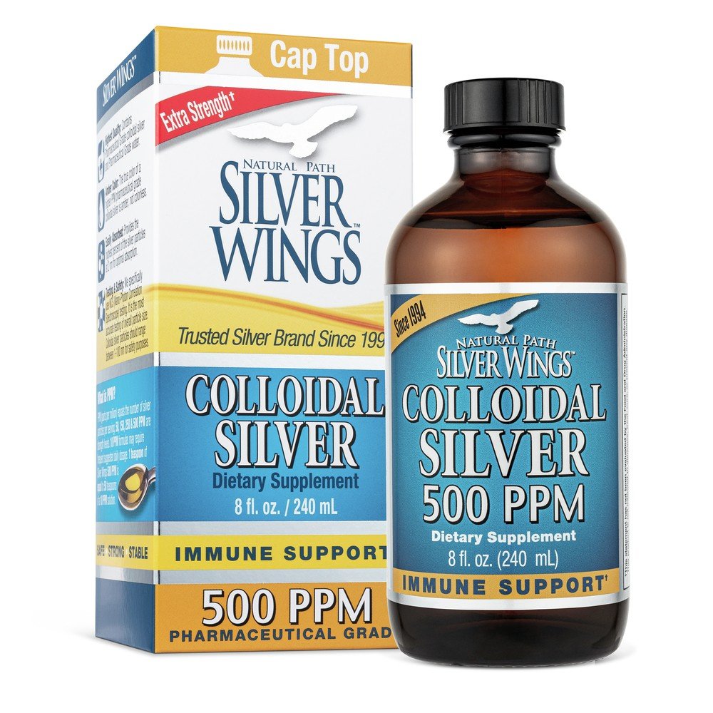 Natural Path Silver Wings Colloidal Silver 500ppm 8 oz Liquid