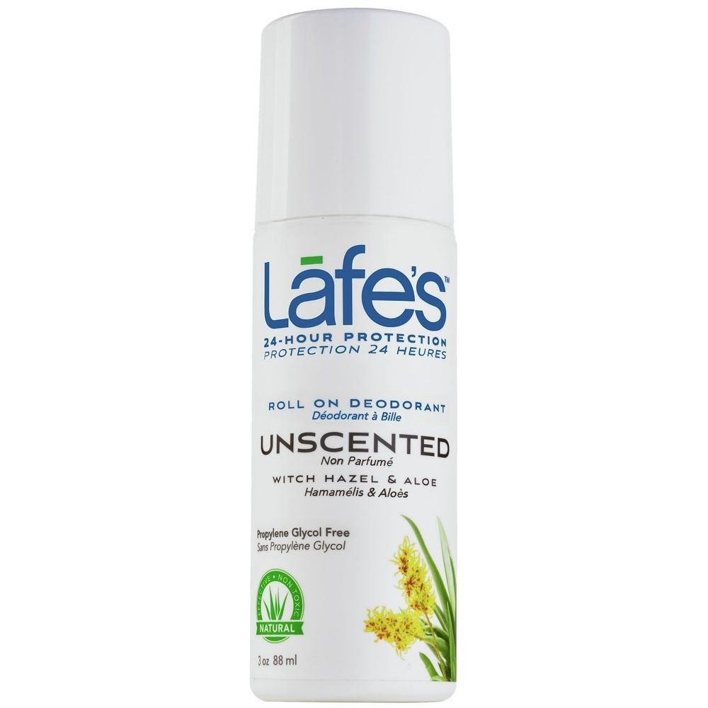 Lafe&#39;s Natural Bodycare Lafe&#39;s Natural Deodorant Roll-On Unscented 3 oz Roll-On