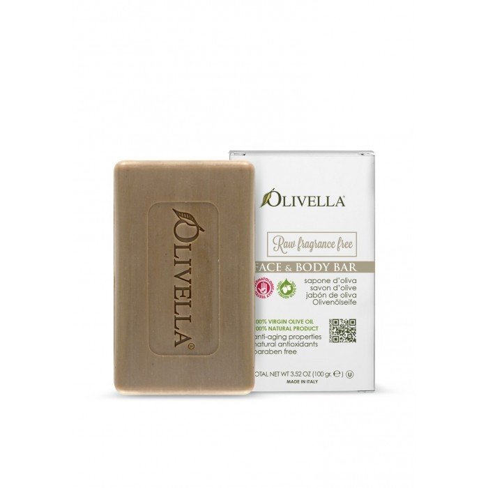 Olivella Bar Soap 100% Virgin Olive Oil Fragrance Free 3.5 oz Bar Soap