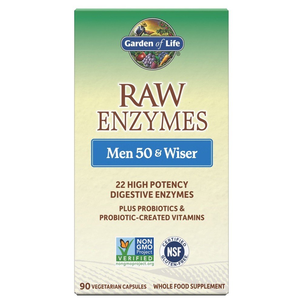 Garden of Life Raw Enzymes Men 50 & Wiser 90 VegCap