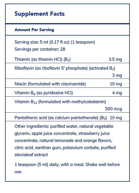 Pure Encapsulations B-Complex Liquid 3.9 oz Liquid