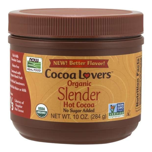 Now Foods Cocoa Lovers Slender Hot Cocoa 10 oz Powder