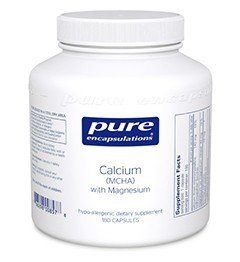 Pure Encapsulations Calcium (MCHA) with Magnesium 180 Vegcap