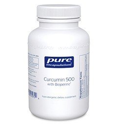 Pure Encapsulations Curcumin 500 with Bioperine 60 Vegcap