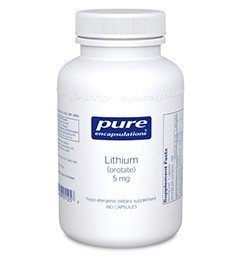 Pure Encapsulations Lithium (Orotate) 180 Vegcap