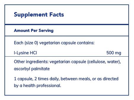 Pure Encapsulations L-Lysine 270 Vegcap