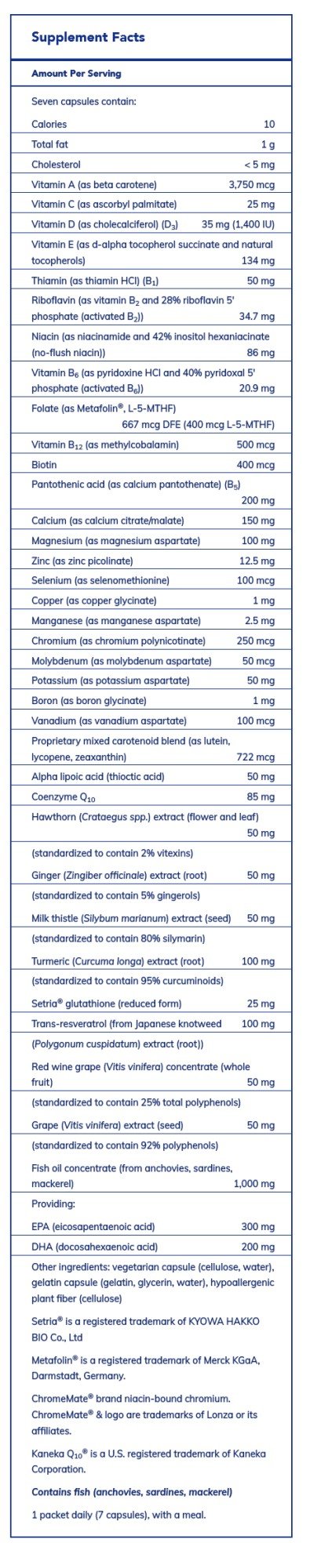 Pure Encapsulations UltraPure Pack 30 Pack