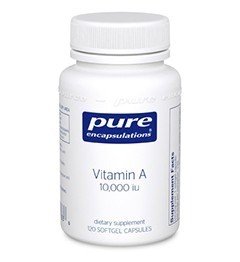 Pure Encapsulations Vitamin A 10,000 IU 120 Softgel