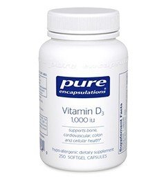 Pure Encapsulations Vitamin D3 1,000 IU 250 VegCap